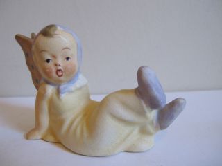Vintage Pixie Fairy Boys & Girl Figurine Angel - Butterfly Babies,  Japan,  Set of 3 3