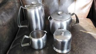 Vintage Retro Robert Welch Connaught Old Hall Stainless Steel Tea Coffee Set