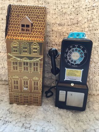 2 Biscut Tins M&s Musical Christmas Tin Gold Town House Churchills Phone Box