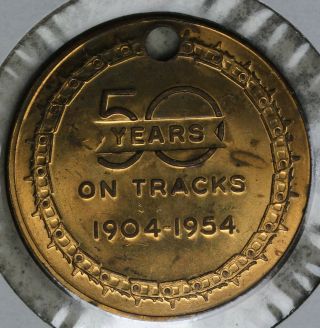 Caterpillar " 50 Years On Tracks " Token - Track - Type Power - Almost Unc