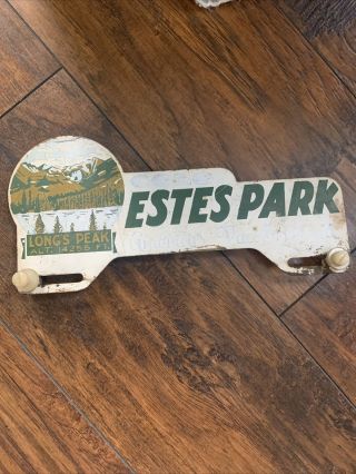 Estes Park Colorado Rocky Mountain National Park License Plate Topper Sign