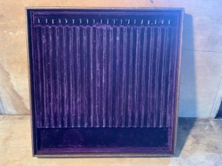 Antique Large Purple Velvet Store Display Presentation Box For Chains Necklaces