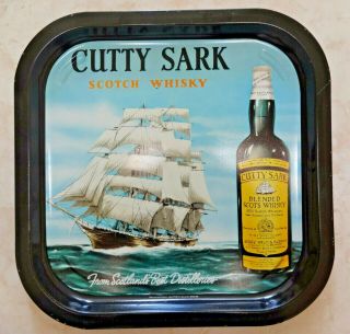 Cutty Sark Scotch Whisky Themed Metal Serving Tray Made In United Kingdom` - Wade