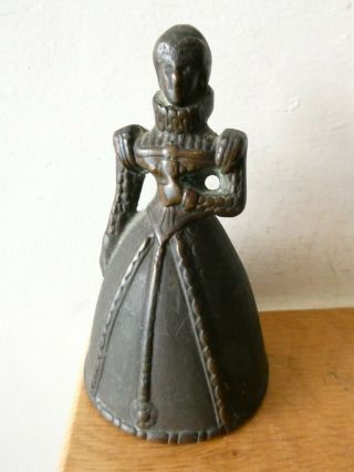 Bronze Lady Bell With Legs