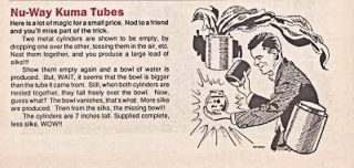 NuWay Kuma Tubes - U.  F.  Grant - 2 colorful tubes/square circle - 2 bowl production - Af 2