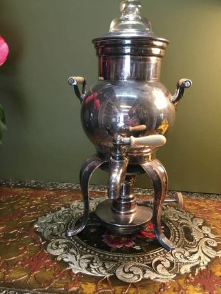 Vintage/antique Art Deco Silver Plated Spirit Kettle For Tea/coffee - Samovar