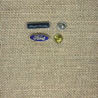 Ford Motor Company Tie Tacks Lapel Pins Set Of 2 Estate Items