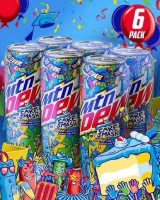 Mountain Dew Cake Smash 6 Pack Limited Edition Mtn Dew Rare Confirmed Order
