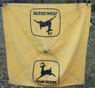 John Deere Canvas Umbrella Yellow Shade Cover Canopy (no Stand) 50 " X50 " Paint
