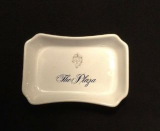 Vintage The Plaza Hotel York Ny Porcelain Trinket Soap Coin Ashtray Dish
