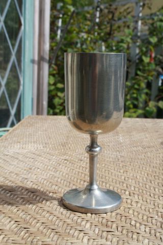 Vintage Old Newbury Pewter Cordial Cup Glass