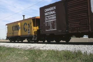 Railroad Slide - Baltimore & Ohio 903739 Caboose Riga Mi 1985 Freight Chessie