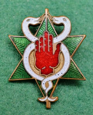 Northern Ireland Hospital Service Reserve Vintage Enamel Badge Butler B 