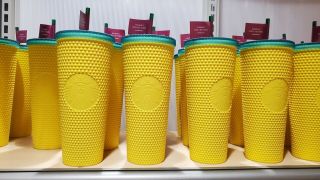 W/tag Two (2) Starbucks Hawaii Tumbler Studded Pineapple Exclusive With Snacks