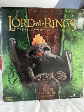 Sideshow Weta Lord Of The Rings Balrog Flame Of Udon Polystone Statue Nib