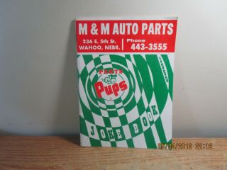 Parts Pups 1969 Adult Joke Book Pin Ups M & M Auto Parts Wahoo Nebraska