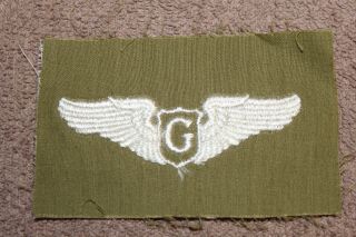 Scarce Ww2 U.  S.  Army Air Force " G " Glider Pilot 