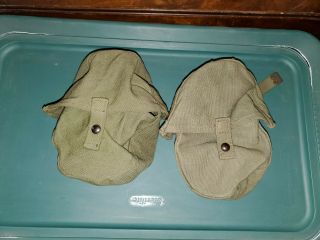 1941 Lewis Gun Pouches.  South African Made.  Unissued.