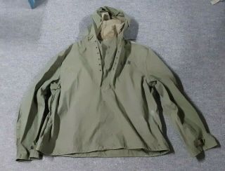 Vintage Wwii Korean Era Usn Foul Weather Deck Jacket Navy Large Od 823