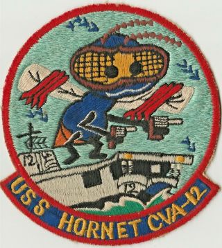 Ww2 Flight Jacket Patch Uss Hornet Cva - 12