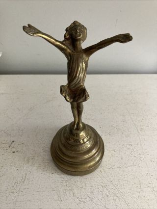 The Good Fairy Bronze Statue 6” Vintage