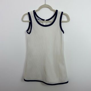 Joni Shaw Vintage White Tennis Dress Fitted Size Xs