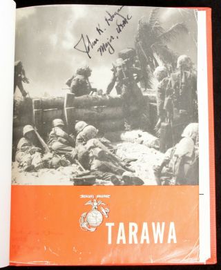 Militaria Book The Battle For Tarawa Us Marines Signed John K Hogan Silver Star