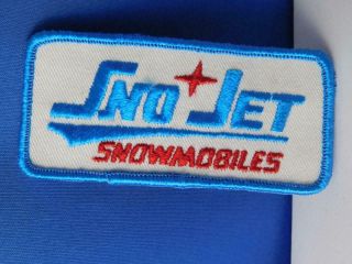 Sno Jet Snowmobiles Vintage Hat Vest Patch Badge Dealer Collector Advertising