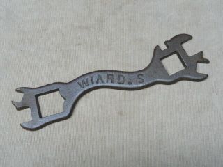 Vintage Wiard Farm Implement Plow Large Size Cast Metal Wrench