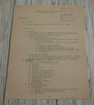 Memorandum Standing Operating Procedure For Prisoner Of War Side Camps Wwii