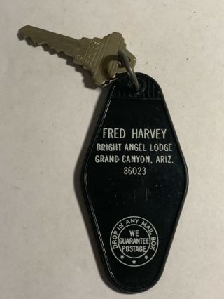 Fred Harvey Bright Angel Lodge Hotel Motel Room Key Fob & Key Grand Canyon 244s