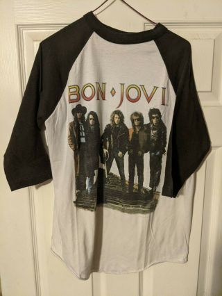 Vintage Bon Jovy The Brotherhood On Tour 1989 Xl Tee Shirt