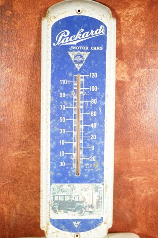 Vintage Packard Motor Cars Thermometer 27 " X 8 "