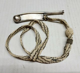 Vintage Sterling Silver Boatswain Bosun Naval Whistle