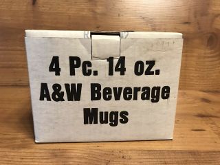 Vintage A&w Snoopy Root Beer Mugs Set Of 4 Still