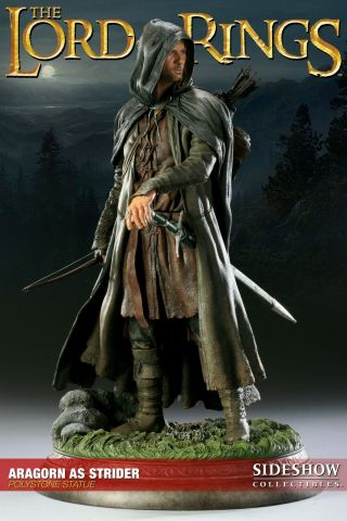 Sideshow Exclusive Aragorn As Strider Lord Of The Rings Figure Statue Lotr Rare