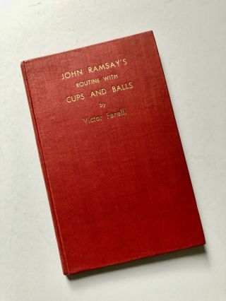 John Ramsay’s Cups And Balls By Victor Farelli,  Signed By Ramsay