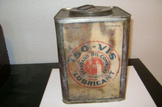 Standard Oil Company Iso=vis Vintage Grease Can