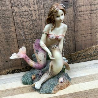2003 Munro Enterprises Syrens Of The Sea Taylor Collectable Mermaid Siren Statue