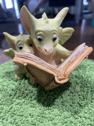 Whimsical World Of Pocket Dragons “reading The Good Parts” 1992 Real Musgrave