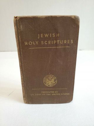 Vintage Us Army Jewish Holy Scriptures 1942 War Department World War Ii Ww2 Fdr