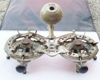Antique Manning - Bowman Alcohol Gas Stove Hot Plate Made In Meriden,  Conn. ,  1908