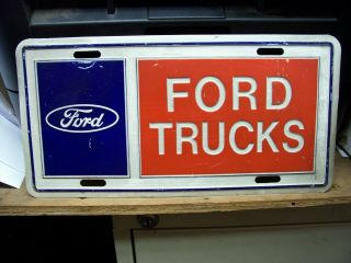 Vintage Ford Trucks License Plate