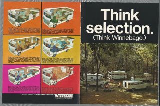 1970 Winnebago 4 - Page Advertisement,  Motor Home,  Trailer,  Pickup
