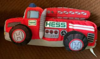2020 Hess My First Plush Toy Red Fire Truck Stuffed.  With Sound & Lights