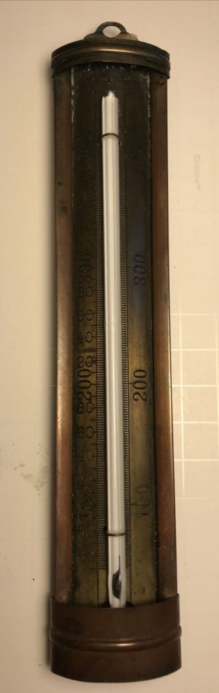 Vintage Solid Brass Candy Thermometer Taylor,  Rochester Ny,