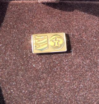 14k Gold Chevron Texaco Tie Pin Service Award O.  C.  Tanner