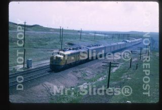 Slide Up Union Pacific E9a 951 & 1 Passenger Action Sherman Hill 1969