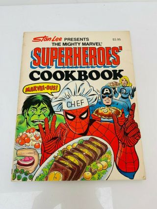 Vintage Stan Lee Presents The Mighty Marvel Superheroes Cookbook