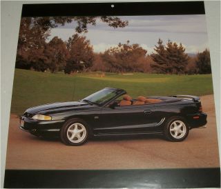 1994 Ford Mustang Gt Convertible Car Print (black,  No Top)